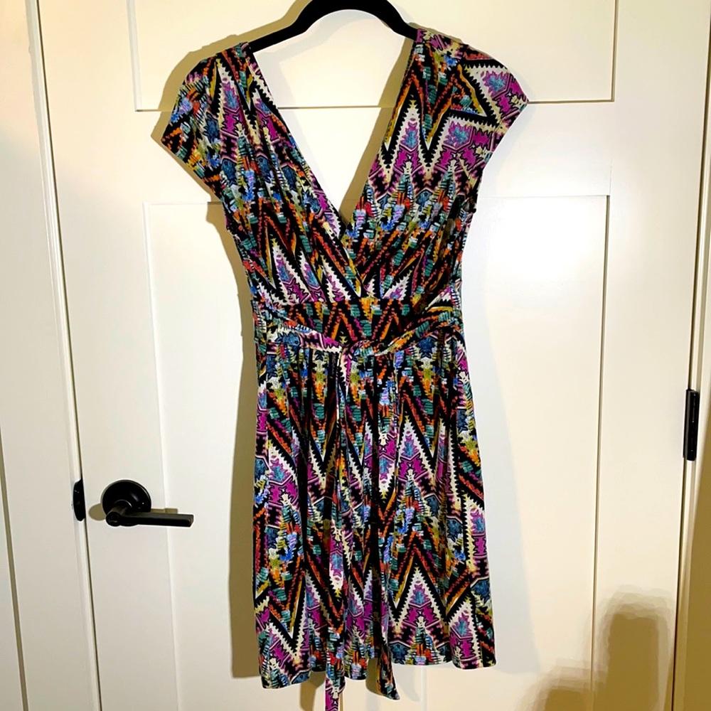 Pink Rose Tribal Print/Artsy Dress